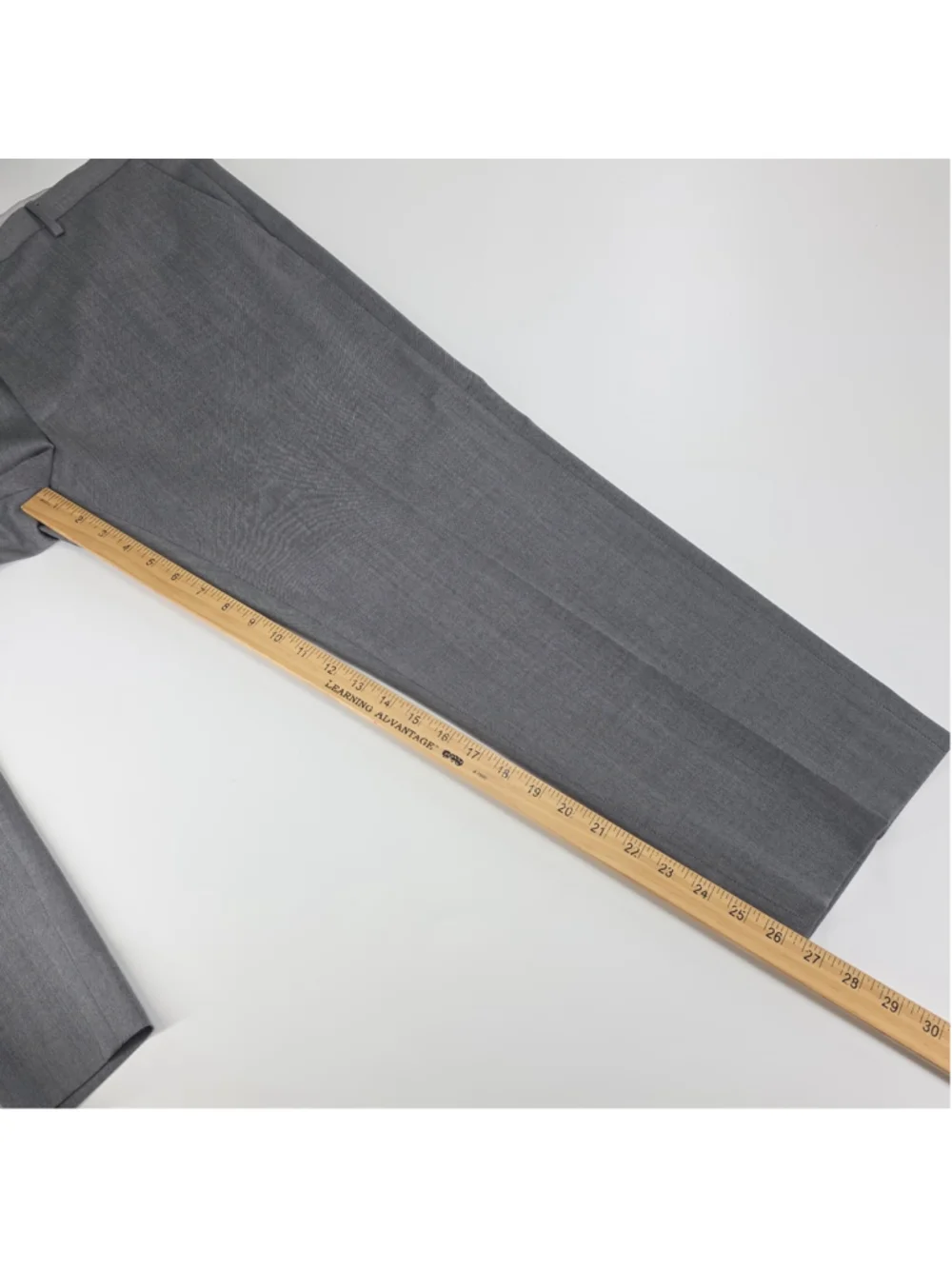 Zanella Platinum Noah Dress Pants Mens 41x26.5 Gray Stretch Wool Made Italy